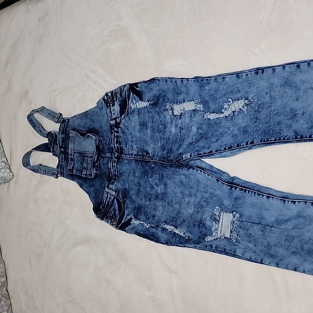 Distressed Overalls
